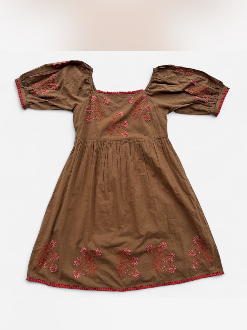 Ivy Jane NEW Brown Boho Dress Medium Bernice Copper